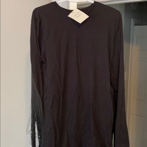ASOS fringed long sleeve T (NEW/TAG)